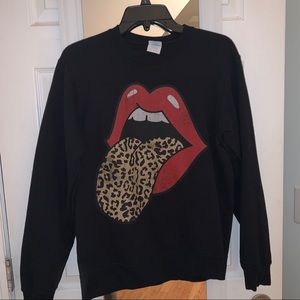 Rolling Stones tongue pullover